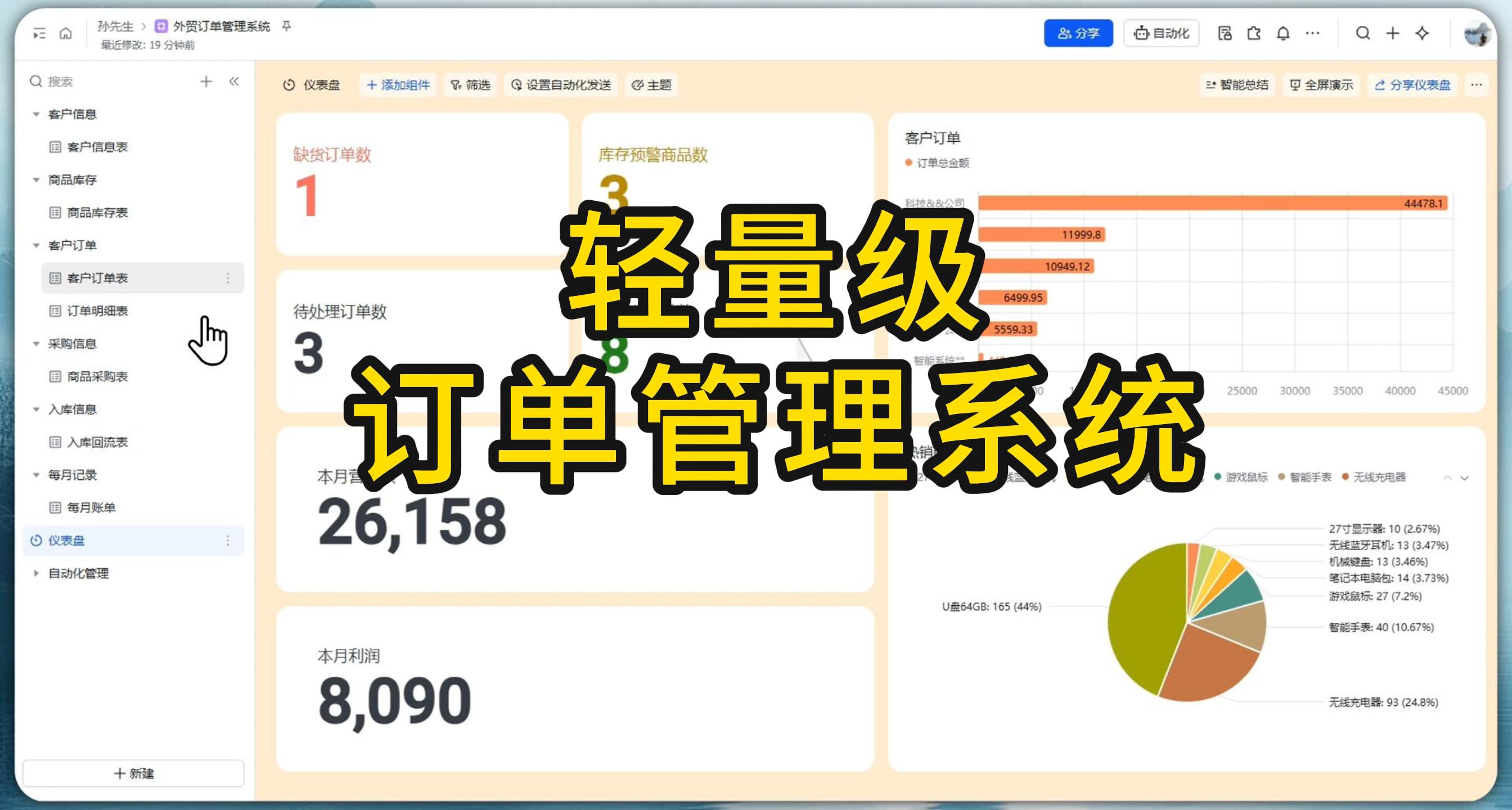 外贸订单与库存自动化管理系统